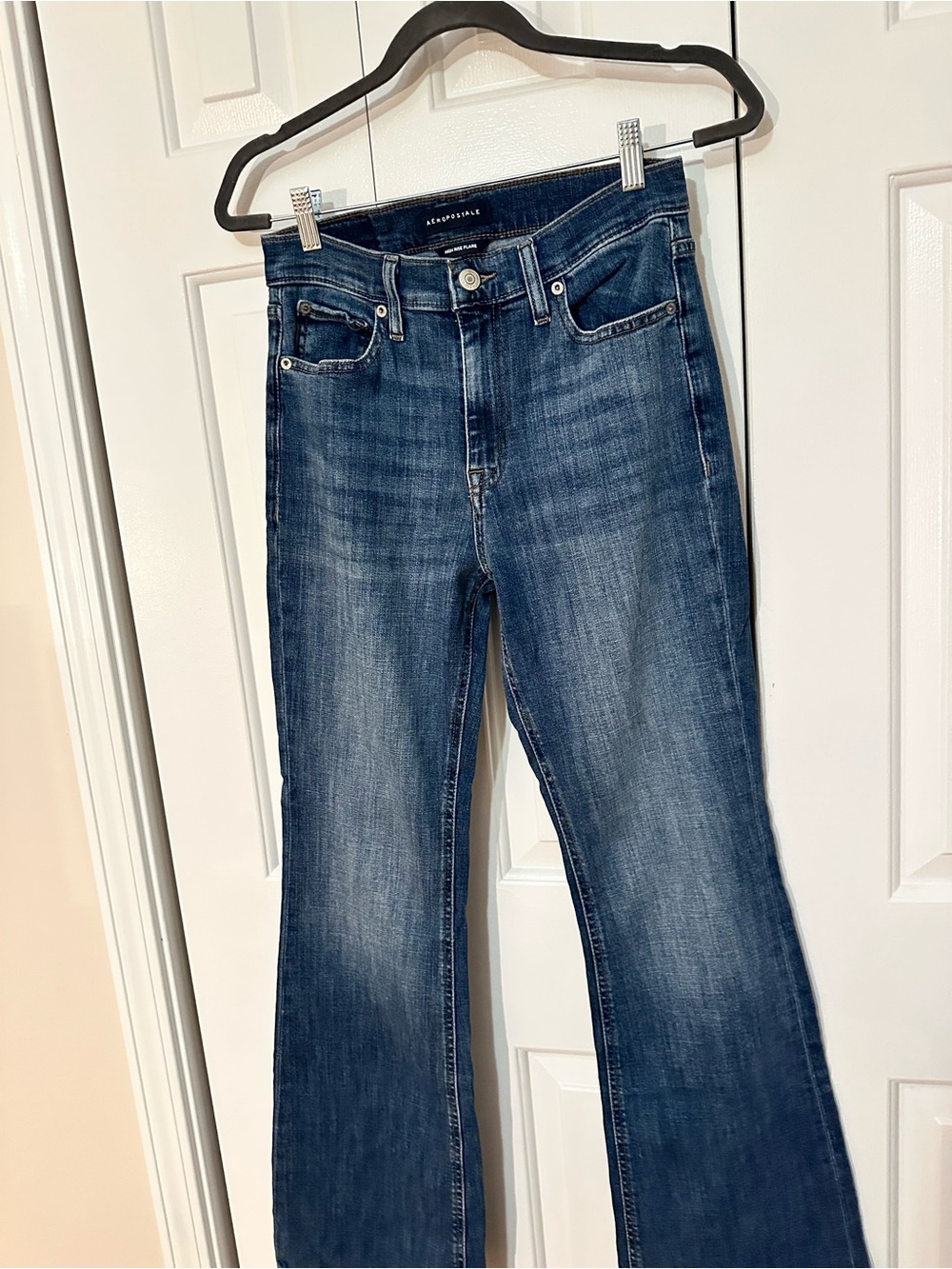 Aeropostale Women's Medium Blue Flared Jeans